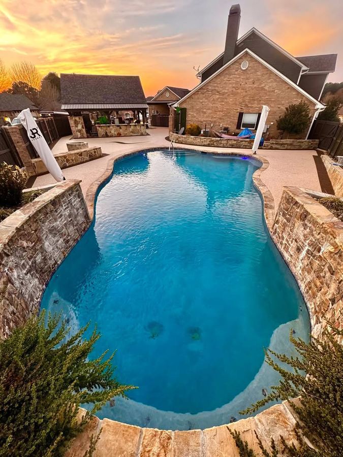 Pro-Flex poured rubber pool deck surfacing project